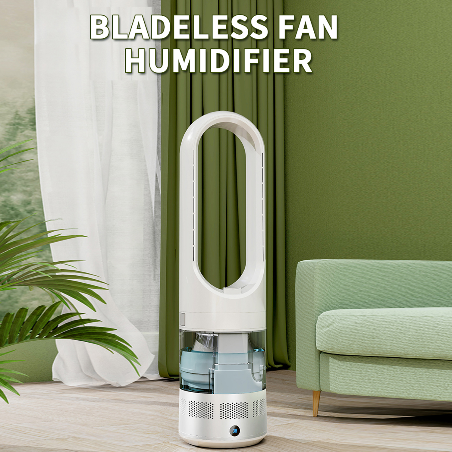 AM-046JS Cool and Humidifier Bladeless Fan – iHomey